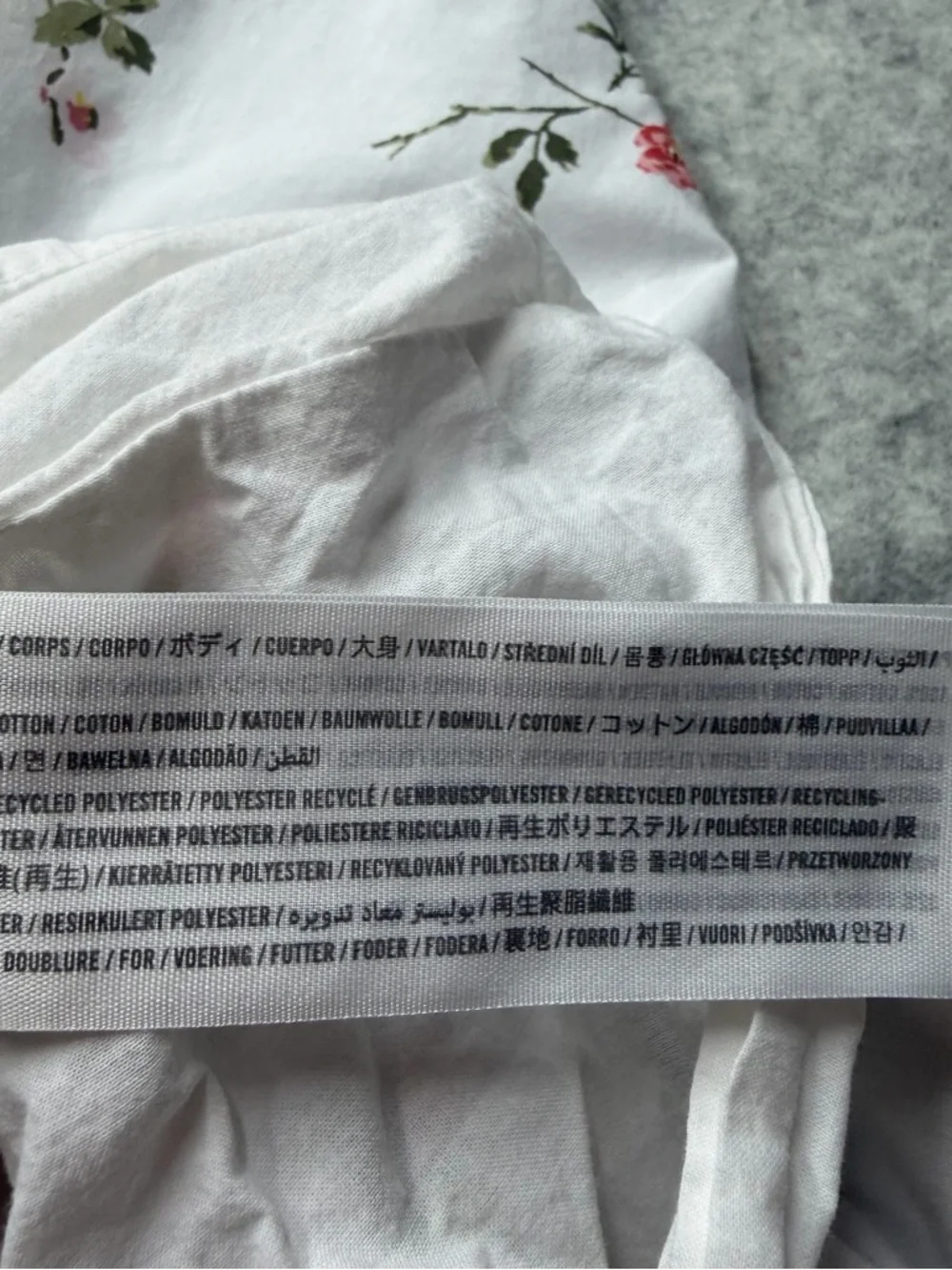 Abercrombie & Fitch Floral Milkmaid MiniDress White Cottagecore PuffSleeve Small - Picture 10 of 15